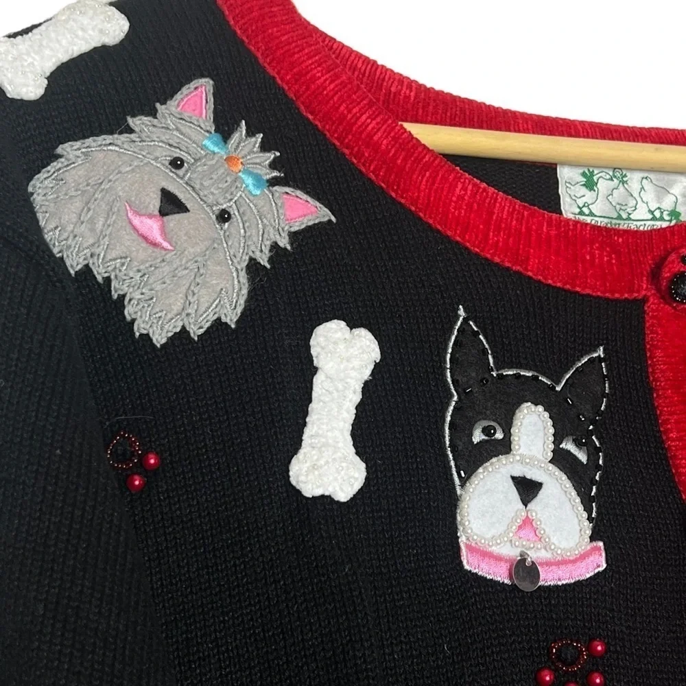 Quacker Factory Novelty Dog Cardigan